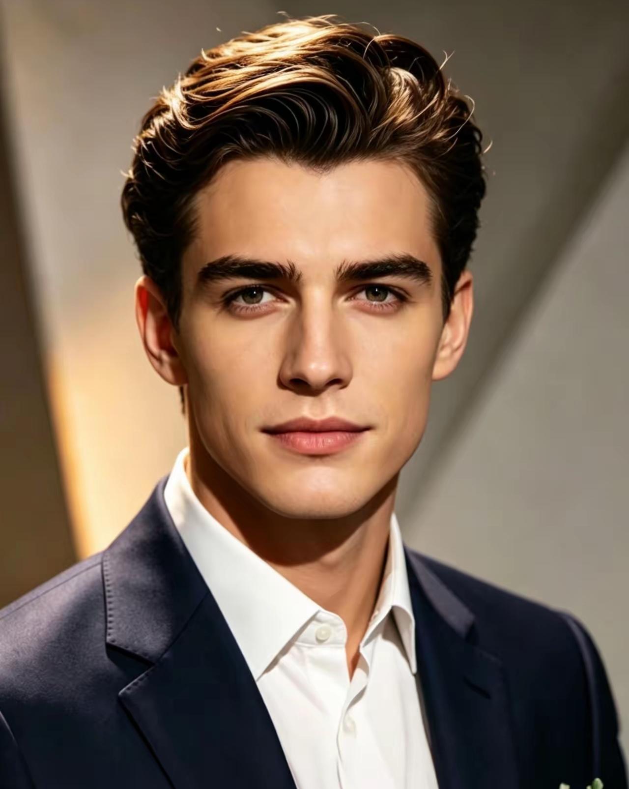 西方帅男人与东方帅男人最大的区别在于他的五官轮廓，西方帅男人面部都很立体深邃，立