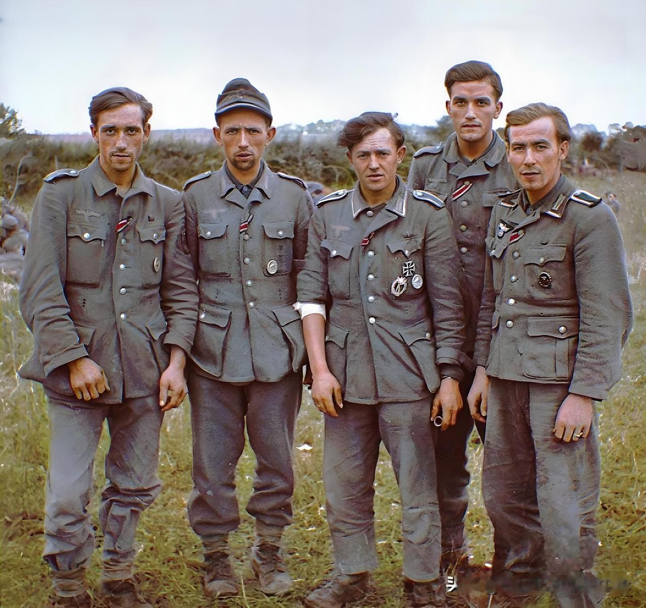 二战德军大多数身材高大、金发、碧眼的，这几个战俘身材较为矮小，难道他们不是日尔曼