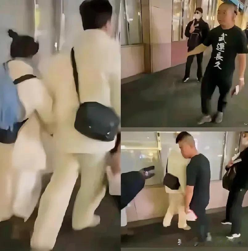 不听话的后果！”一对中国情侣在岛国旅游，被几个日本人围堵，吓哭了。

不要拦住撞