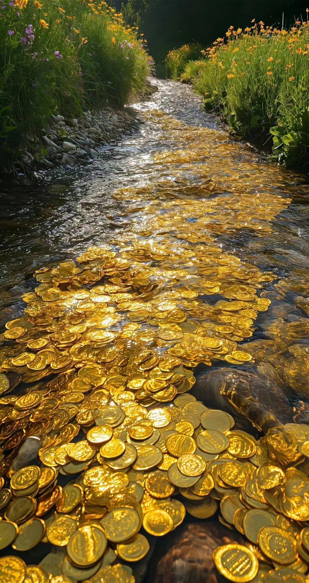 “ 金光闪闪的金币发财壁纸 ” ​​​