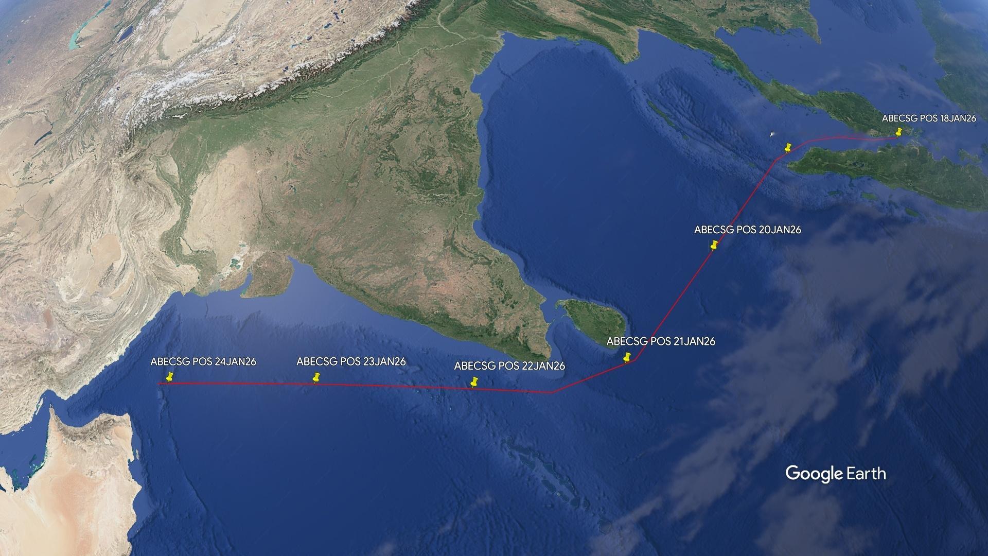 ❗如果保持目前约 20 节的速度，美国“亚伯拉罕·林肯”号航母打击群 (CSG-
