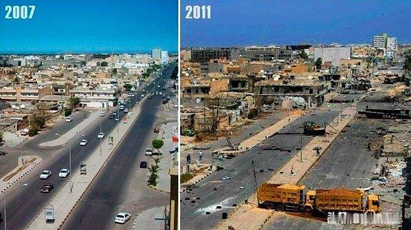 如果不知道委内瑞拉结局的
大家可以看看被西方民主化后的利比亚
利比亚在卡扎菲时期