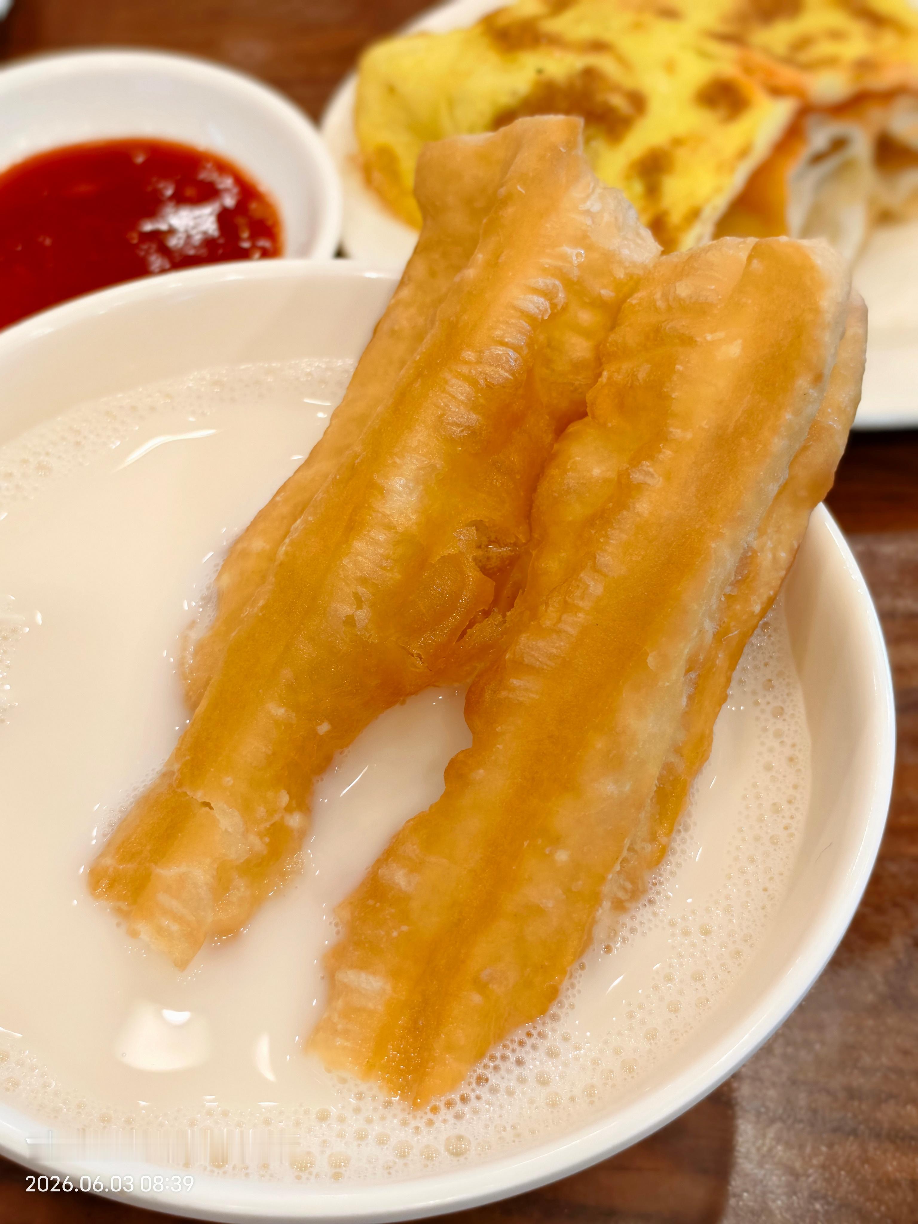 猫宁~好久没吃豆浆油条啦你吃早餐了没 北京