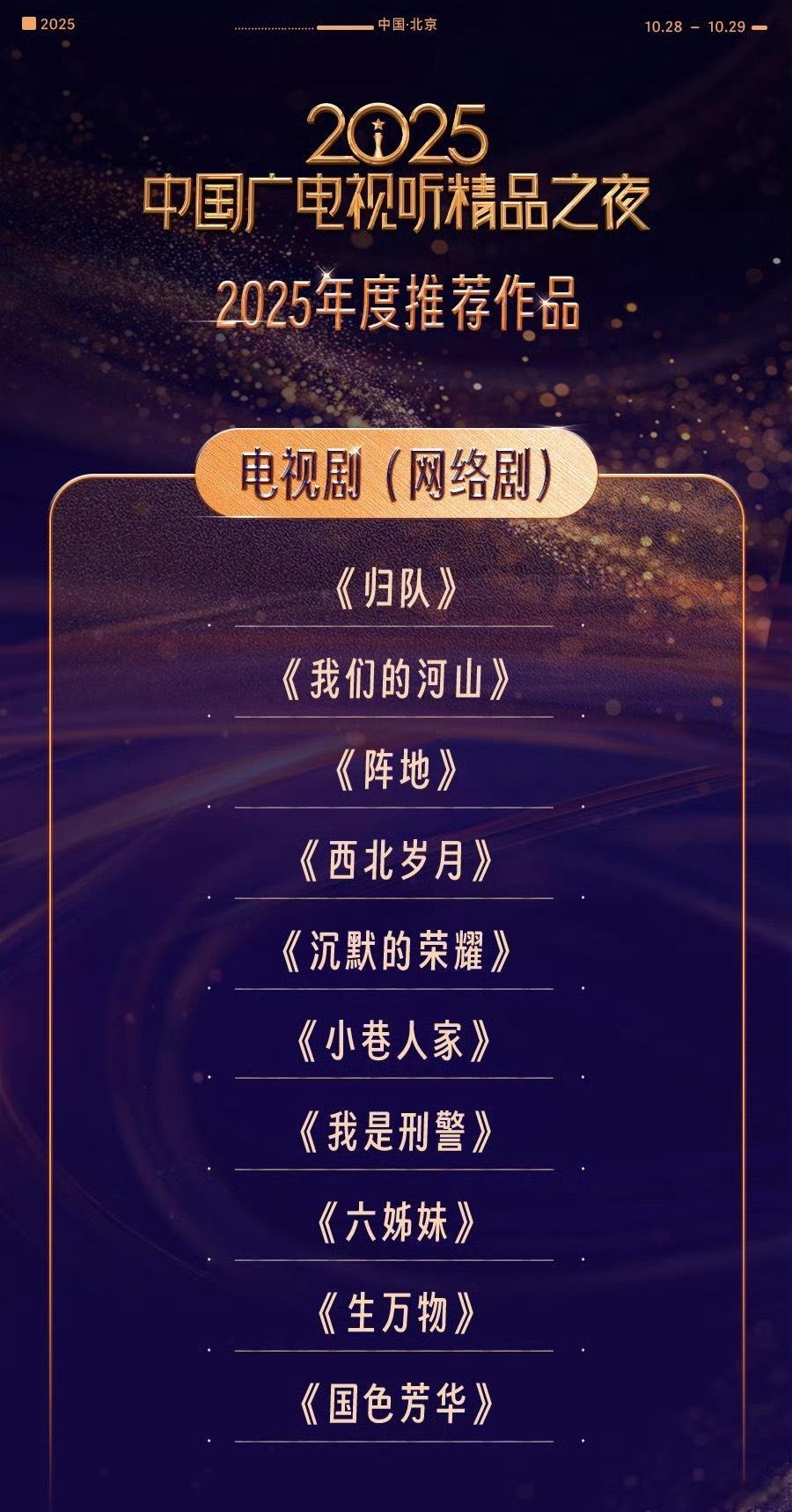 明年后年三大奖入围作品目录有了 ​​​