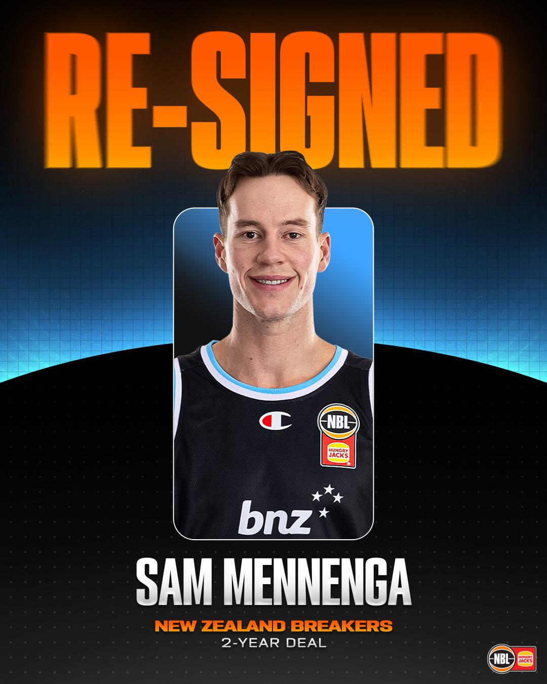 来中国打短工的门内加，与NBL新西兰破坏者续约两年。三月加盟新疆男篮至今，门内加