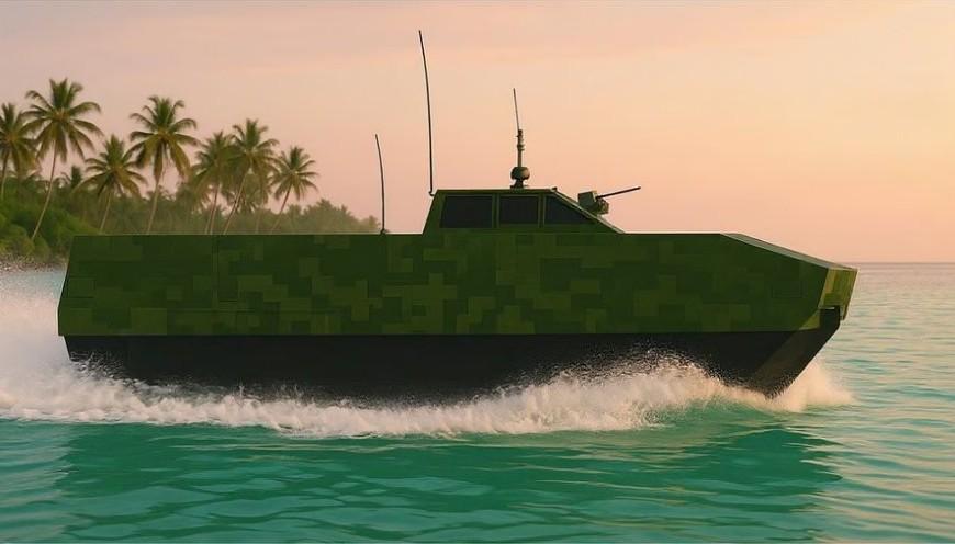 美国海军新型高速双体船亮相

据国外媒体消息，10月中旬，尤里卡海军飞船公司推出