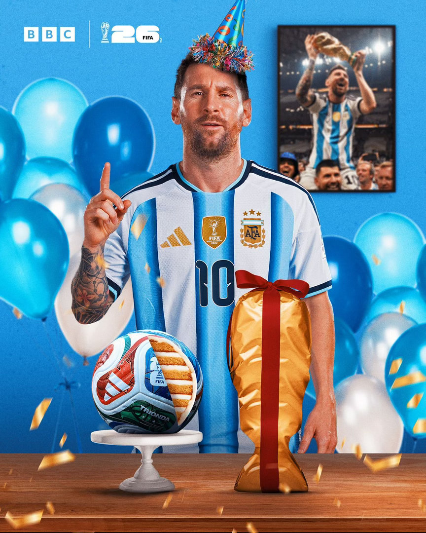 ❣️BBCfootball祝梅西0624生日快乐 “莱昂内尔·梅西今天满39岁了