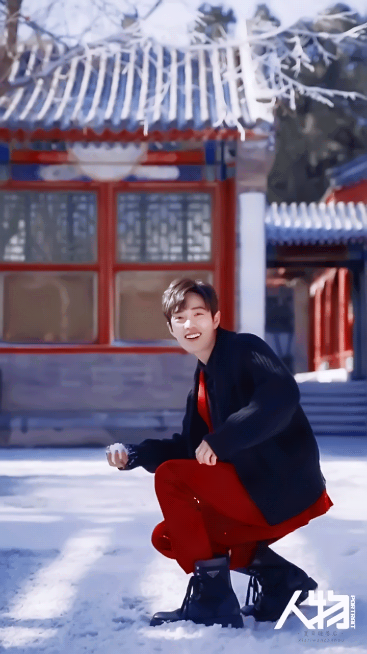 有恐雪症的天才医生刘铮亮 ！雪中的美少男