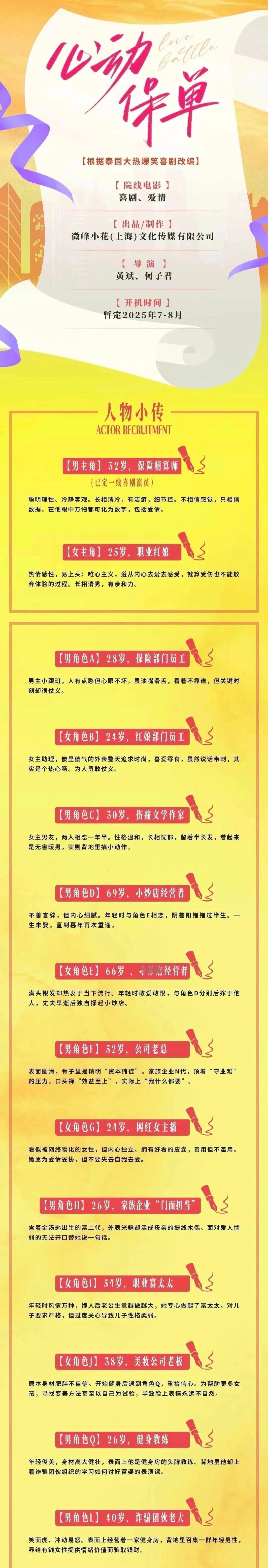🍉梓渝客串电影《心动保单》7月底 ​​​