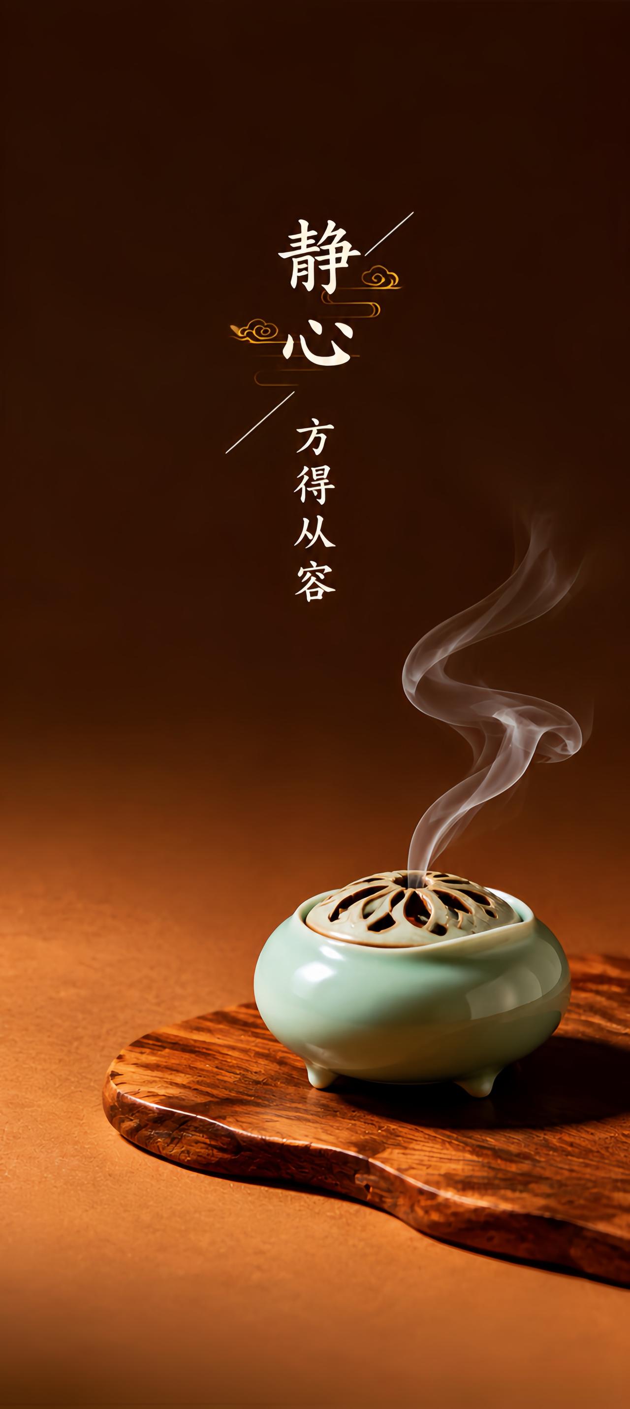 袅袅青烟自香炉缓缓升腾，喧嚣俗世里，难得寻得一份静心。人生行路，难免心绪纷扰，唯