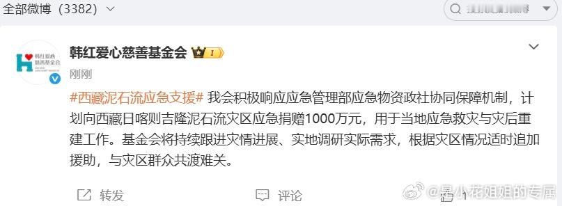 紧急驰援西藏吉隆灾区多家车企驰援西藏吉隆灾区是小花姐姐的专属  这次西藏吉隆泥石