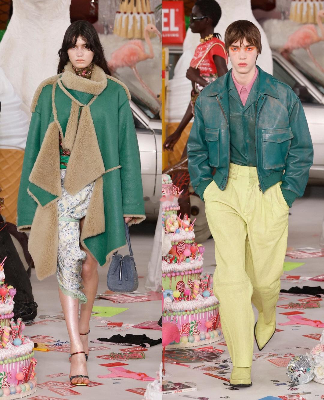 diesel 秀场证明 glennmartens 为何总能赢。FW26 的秀场被