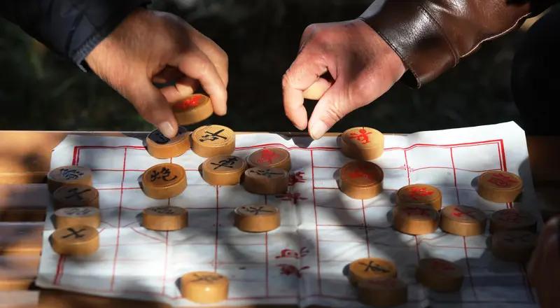 象棋 下象棋简直是天底下最有趣的事儿！我清楚记得有一回和朋友杀得日月无光。开局我