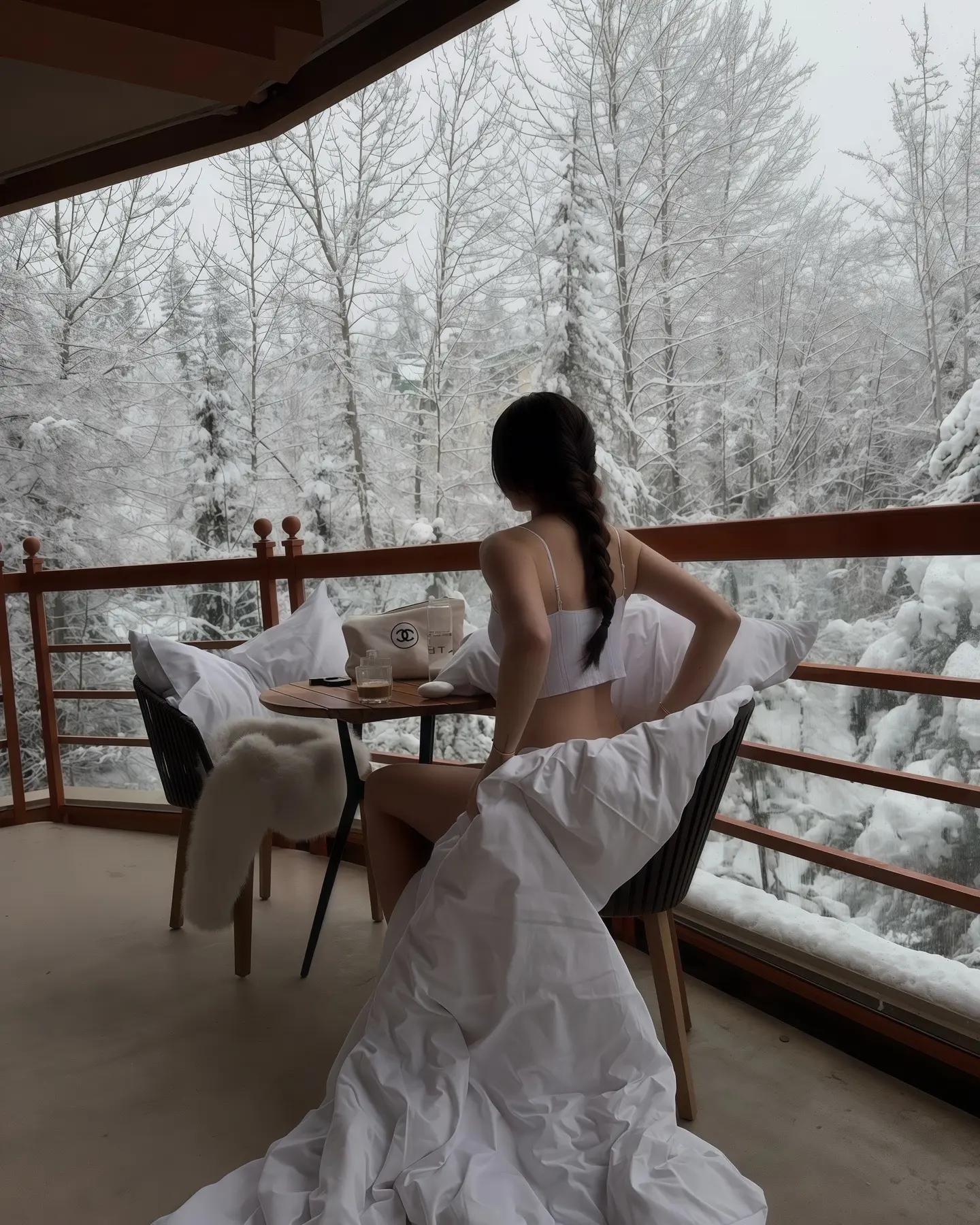 雪花交替的瞬间属于我们。