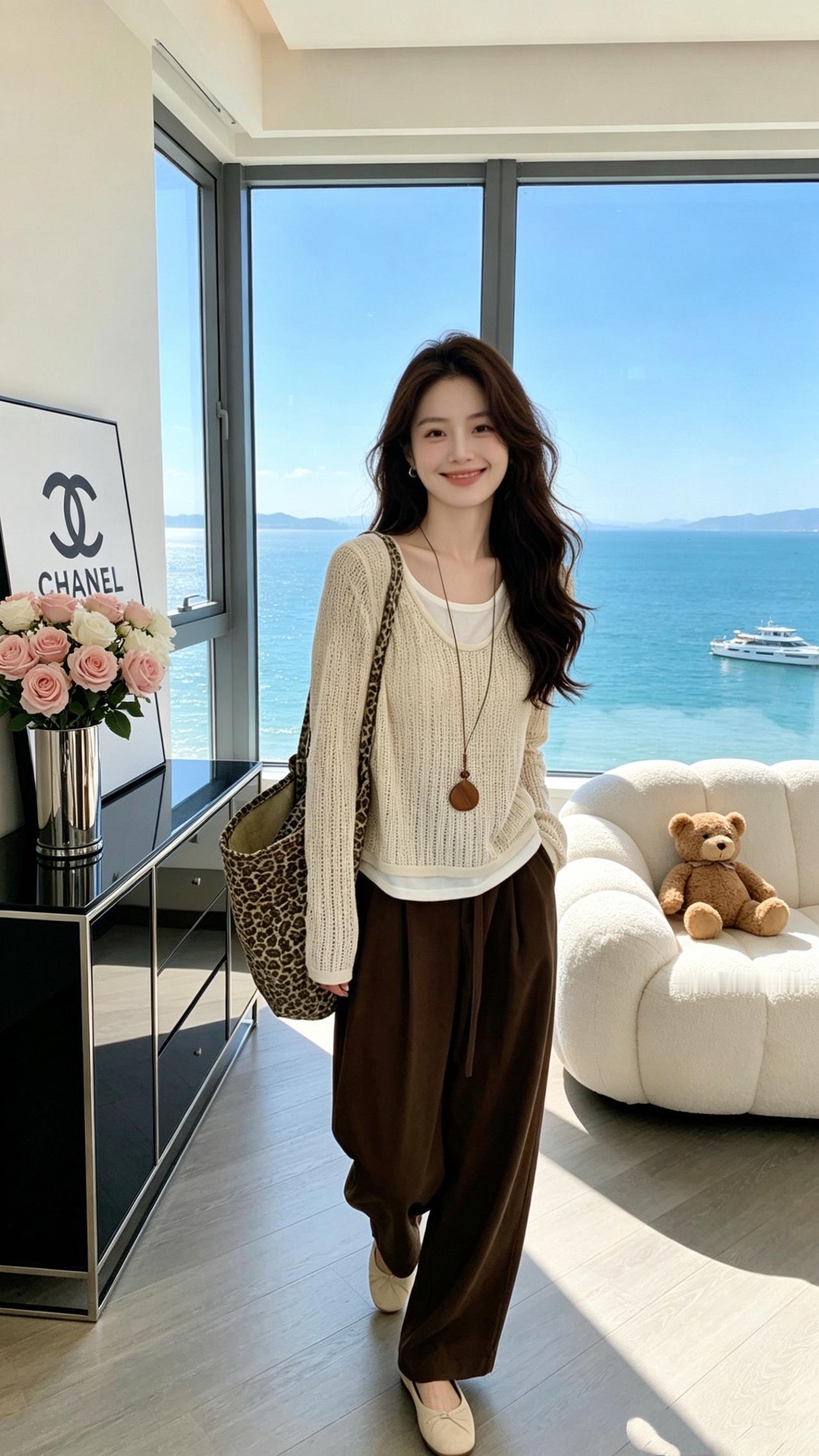 慵懒风针织衫 高级感穿搭 洋气减龄 谁穿谁好看