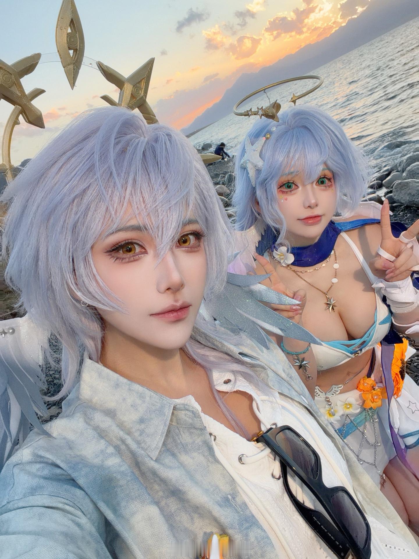 六哥哥你在干森么 去赛里木湖拍Cosplay的人很多，但是我们一定是第一组过去拍