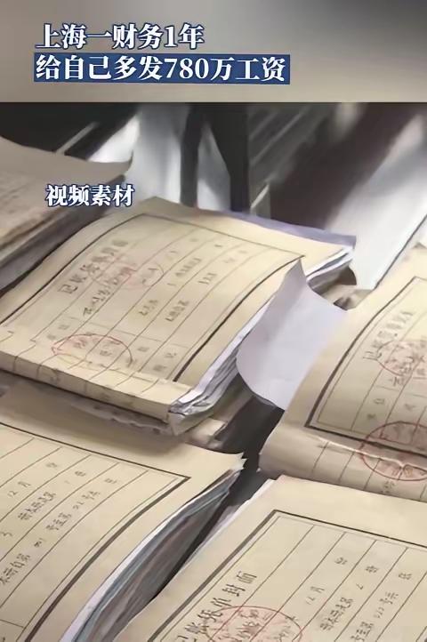 上海一商场财务经理陈某，手握U盾却把公司当提款机，一年给自己狂发780万“工资”