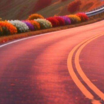 10.11🌞看着满山红枫、弯曲的公路、夕阳下的田野，还有那片安静的山谷，忽然觉