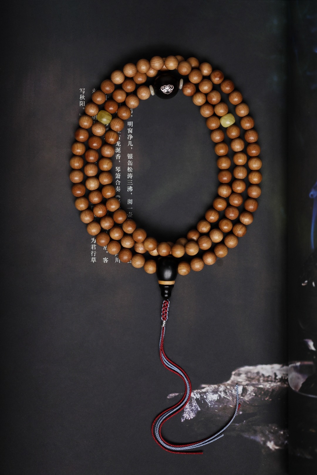 老山檀香 原创【梦晓】8mm 108颗天然老山檀香，表面油润自然；细闻淡淡降香，