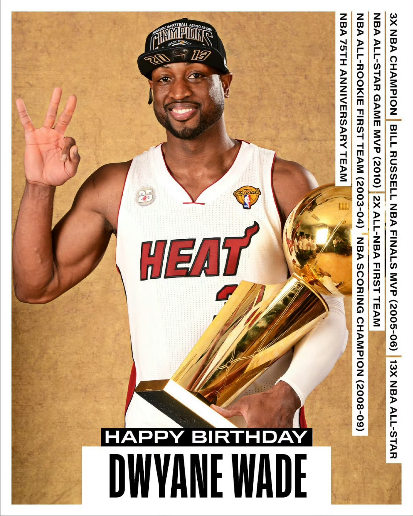 “闪电侠”韦德，44岁生日快乐！