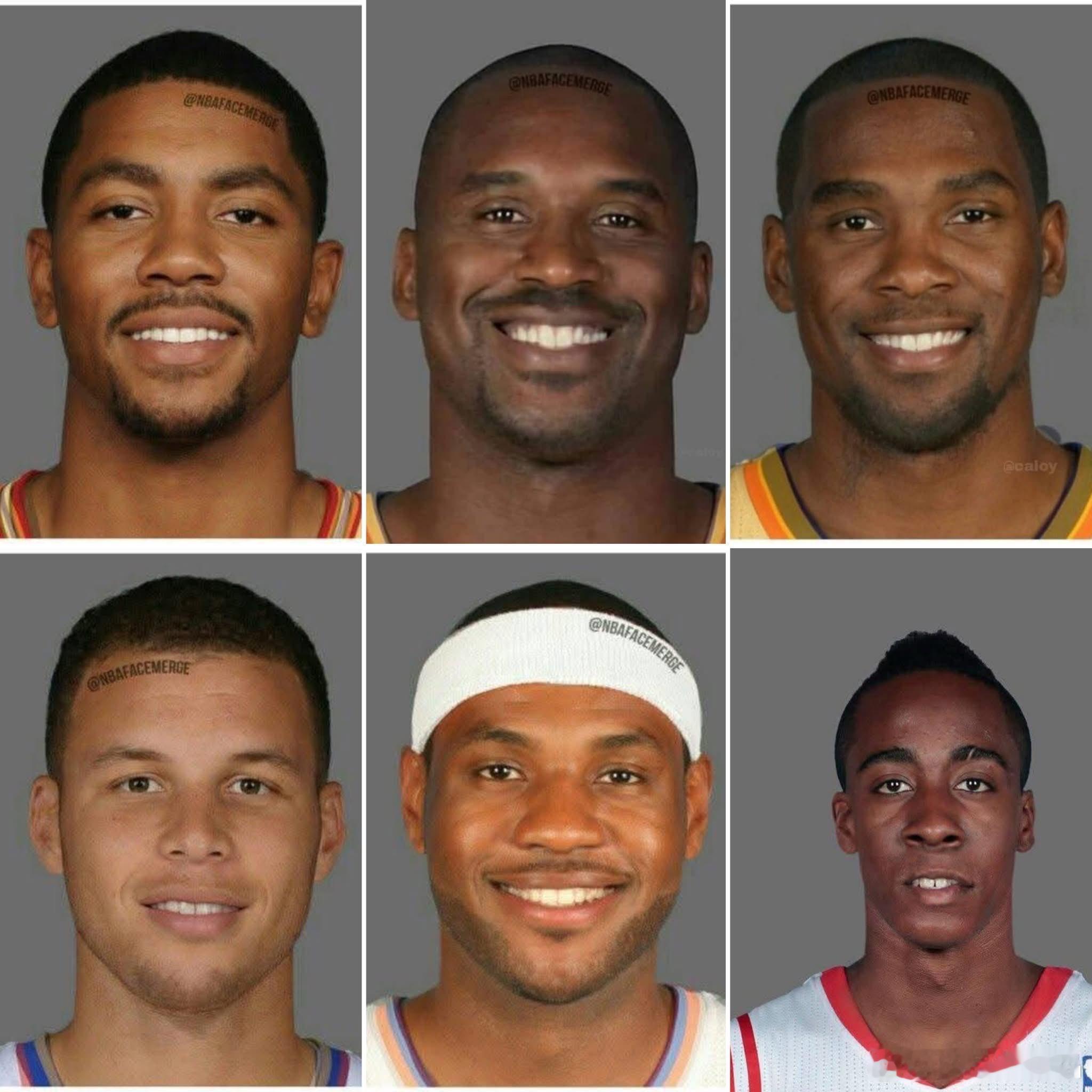 [笑而不语]这次你们还能猜出这些NBA面孔是谁+谁吗？ ​​​