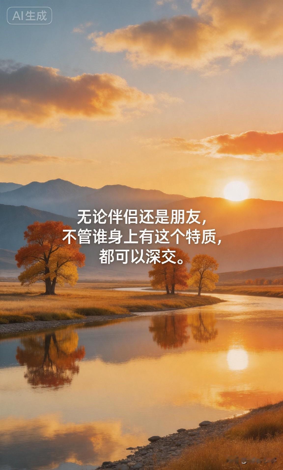 无论伴侣还是朋友，不管谁身上有这个特质，都可以深交。

你有没有发现，身边有些人