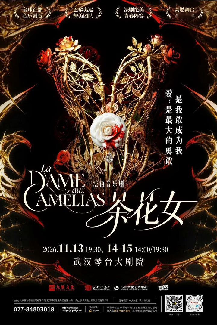 来武汉看展演听好戏 【年度必看！法语音乐剧《茶花女》来琴台大剧院啦！】顶级创作班