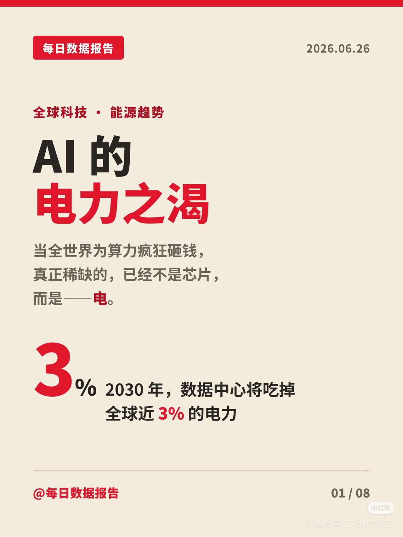 AI真正的瓶颈不是芯片，是电！投资者重点盯这条主线
 
不少人炒AI只看半导体，