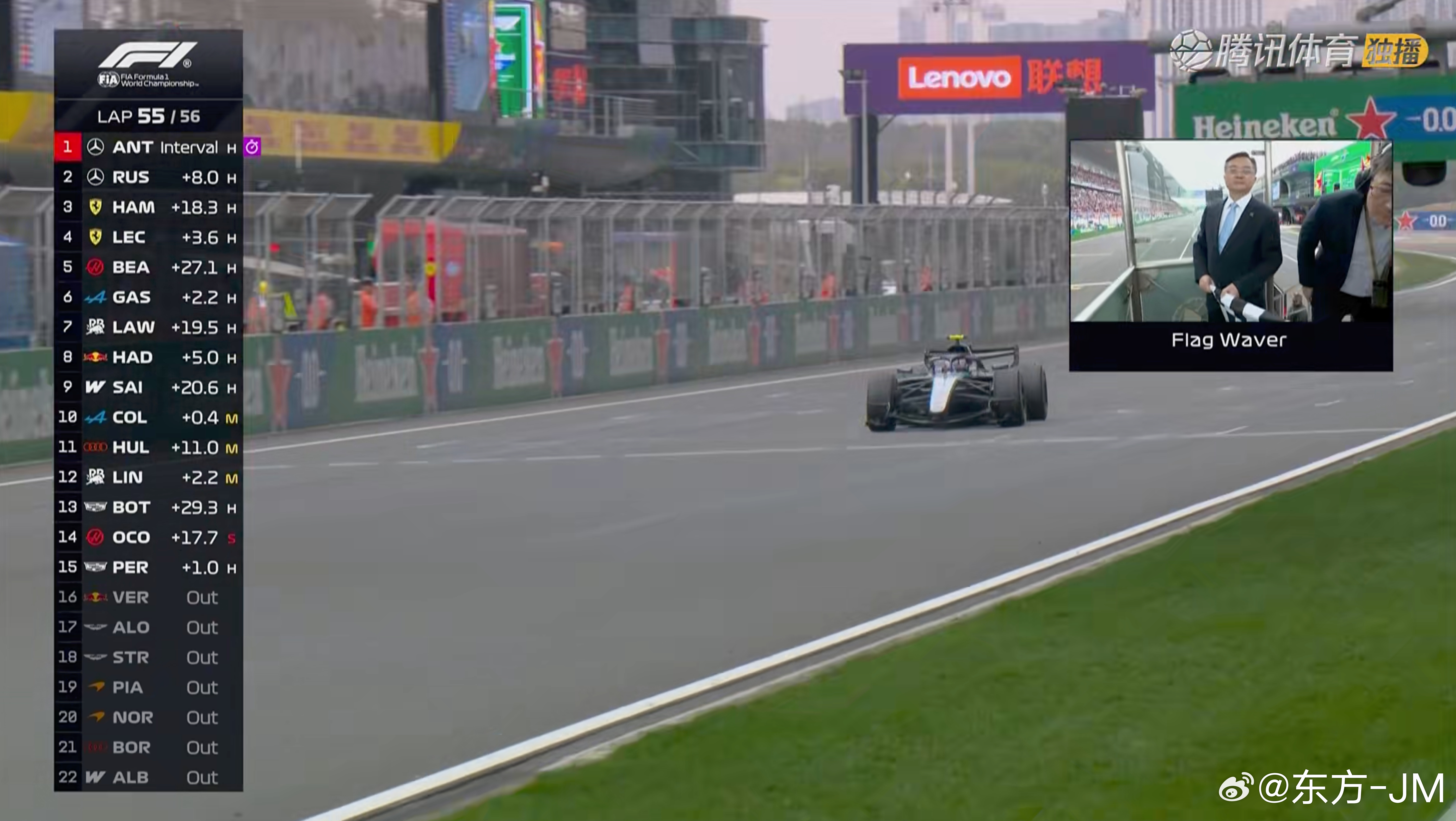 F1  上海站挥旗嘉宾有惊喜~ 