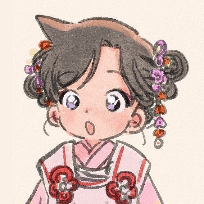 名侦探柯南小时候的新一小兰 青梅竹马可爱情头新兰画师Twi:umi_fav_rt