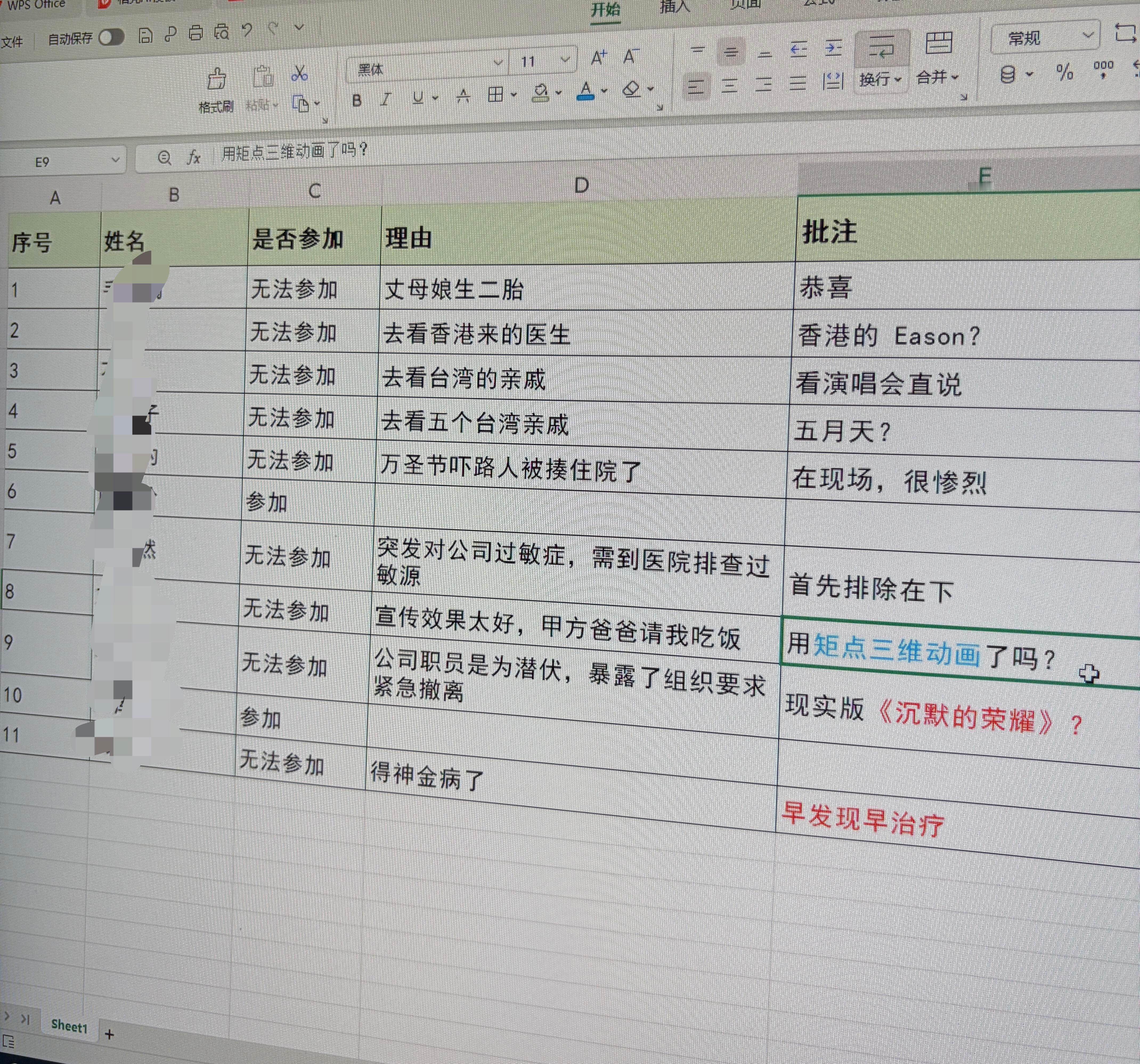 同事们为了请假已经不择手段了 