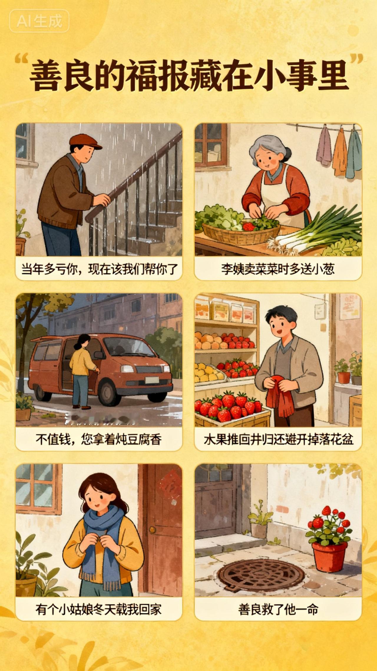 善良是一种福报,你相信吗?
我真信！善良哪是白给的？福报早藏在你帮过的小事里
 