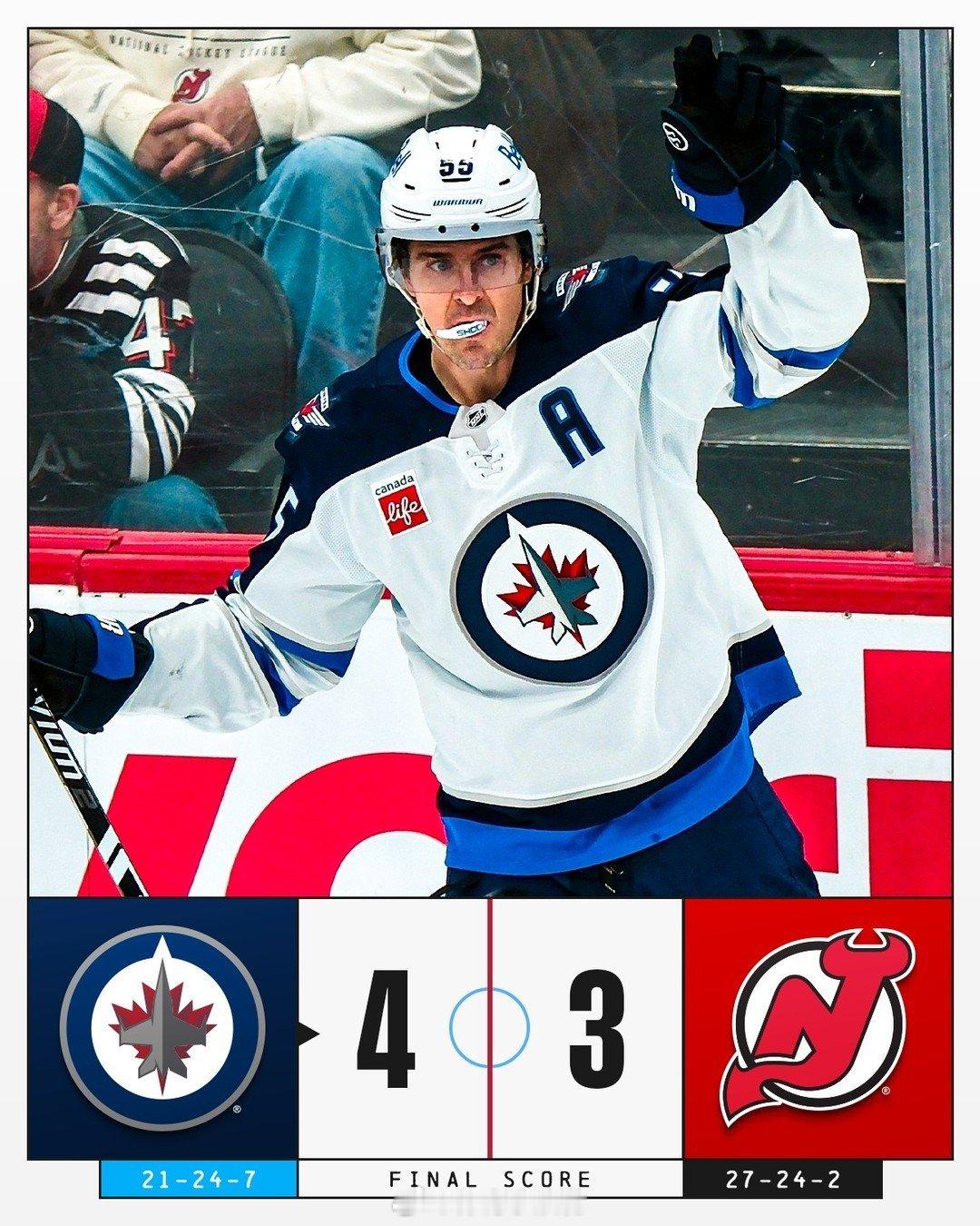 【今日比赛结果 🔔】NHL零距离  cr：NHL冰球联盟 