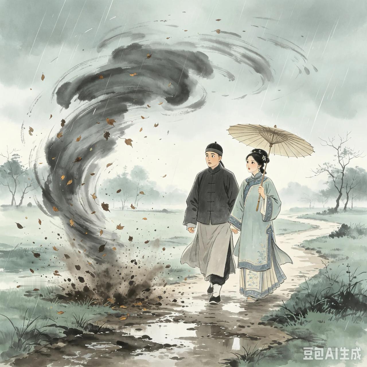 清朝时贵州人贾正经的妻子陶氏，容貌品性都很好。清明节夫妻俩一起去上坟，走到半路，