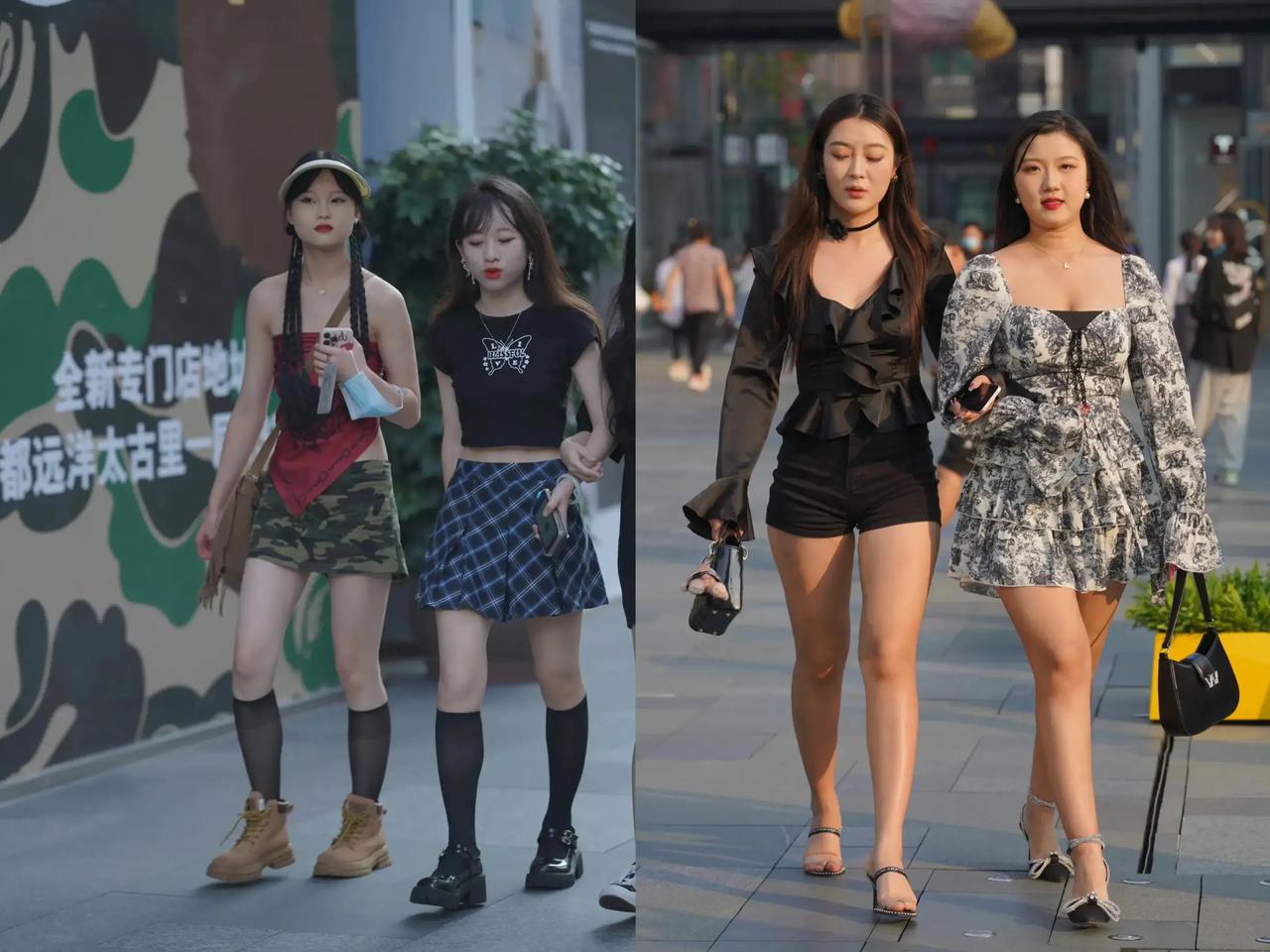 美女欣赏-街拍美丽姐妹花-20240311
窈窕淑女，君子好逑。据调查女人比男人