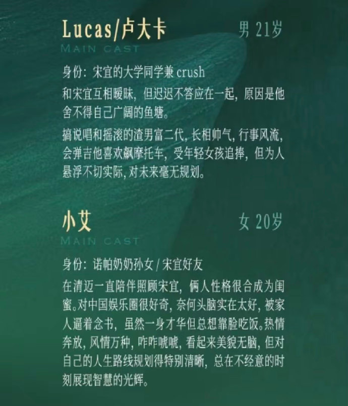 夏弃疾导演小城大事夏弃疾导演《小城大事》双女主剧，孟娜 卢鹿鹿主演，5月广西开机