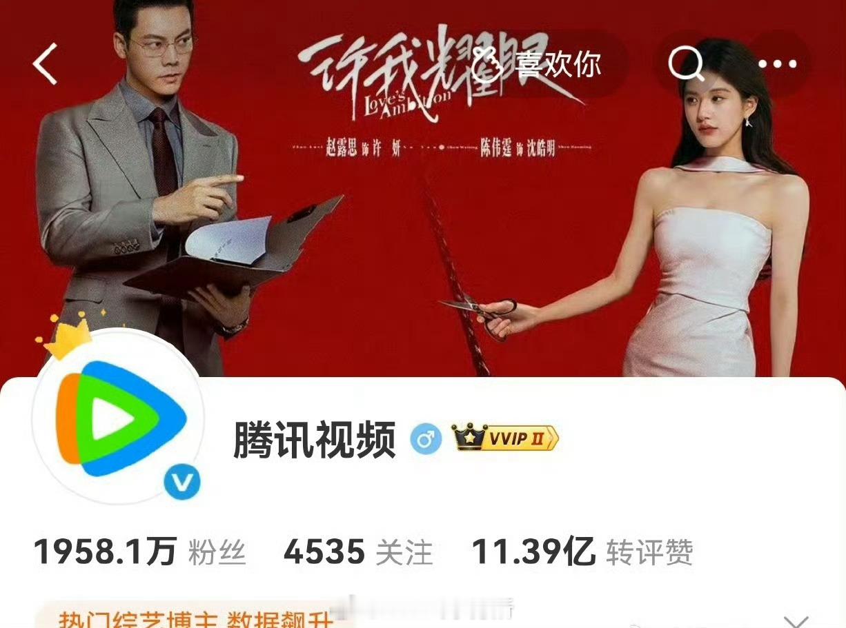 赵露思陈伟霆许我耀眼热度破29000才有了大背景版头....鹅怎么爹不亲娘不爱的