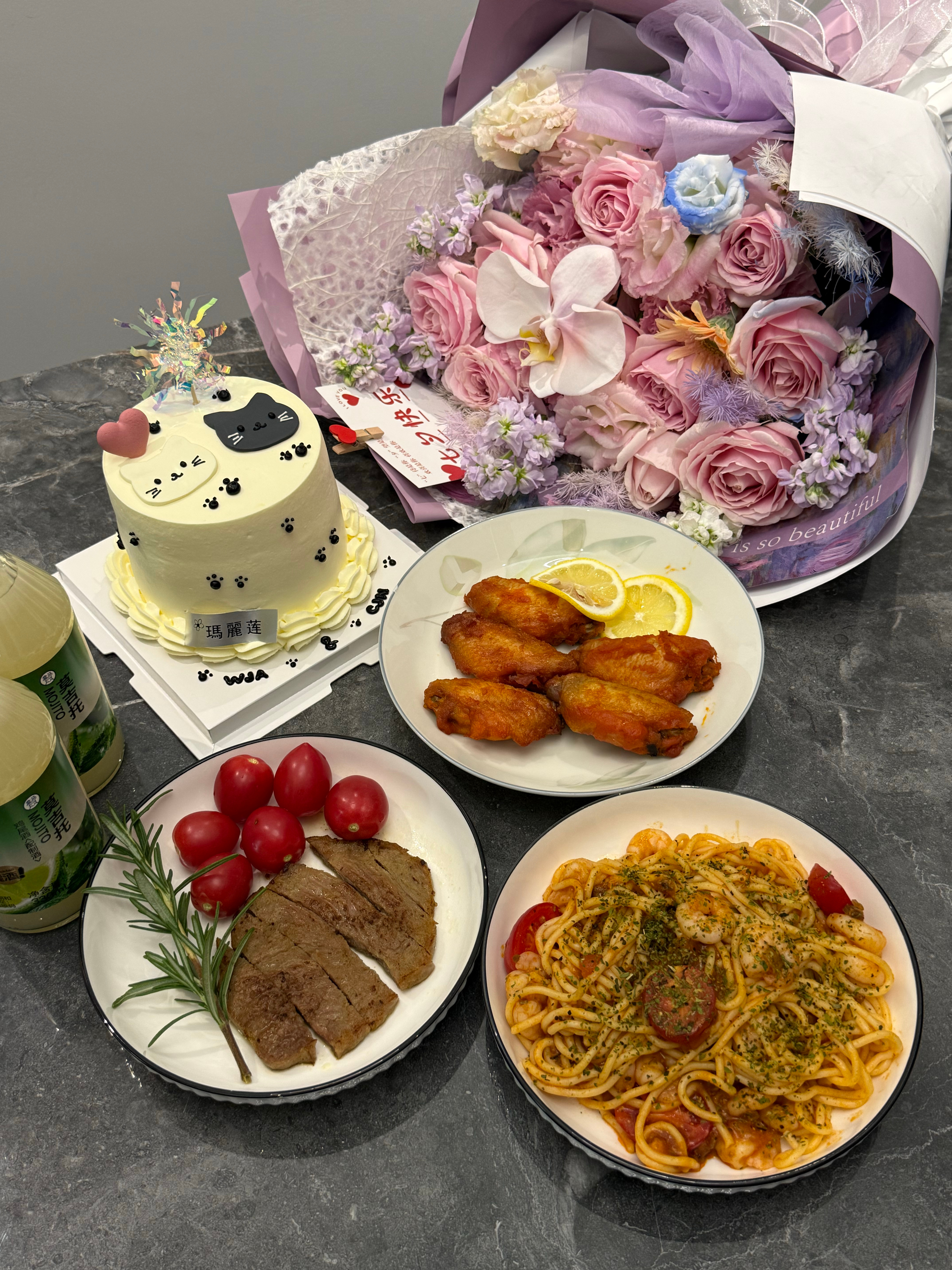 七夕快乐！今天在家吃漂亮饭缺点漂亮餐具𐂐 𐂐 ^⦁᎑-^ ੭ 