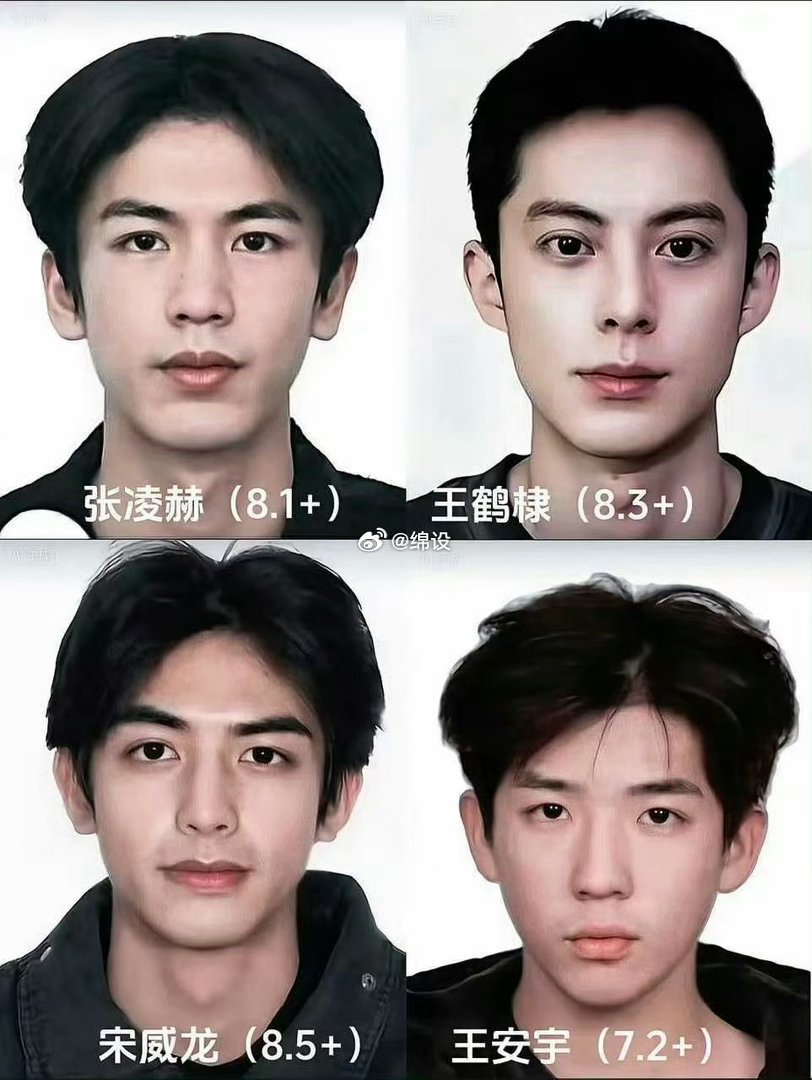 这看着王安宇脸最小啊。。 