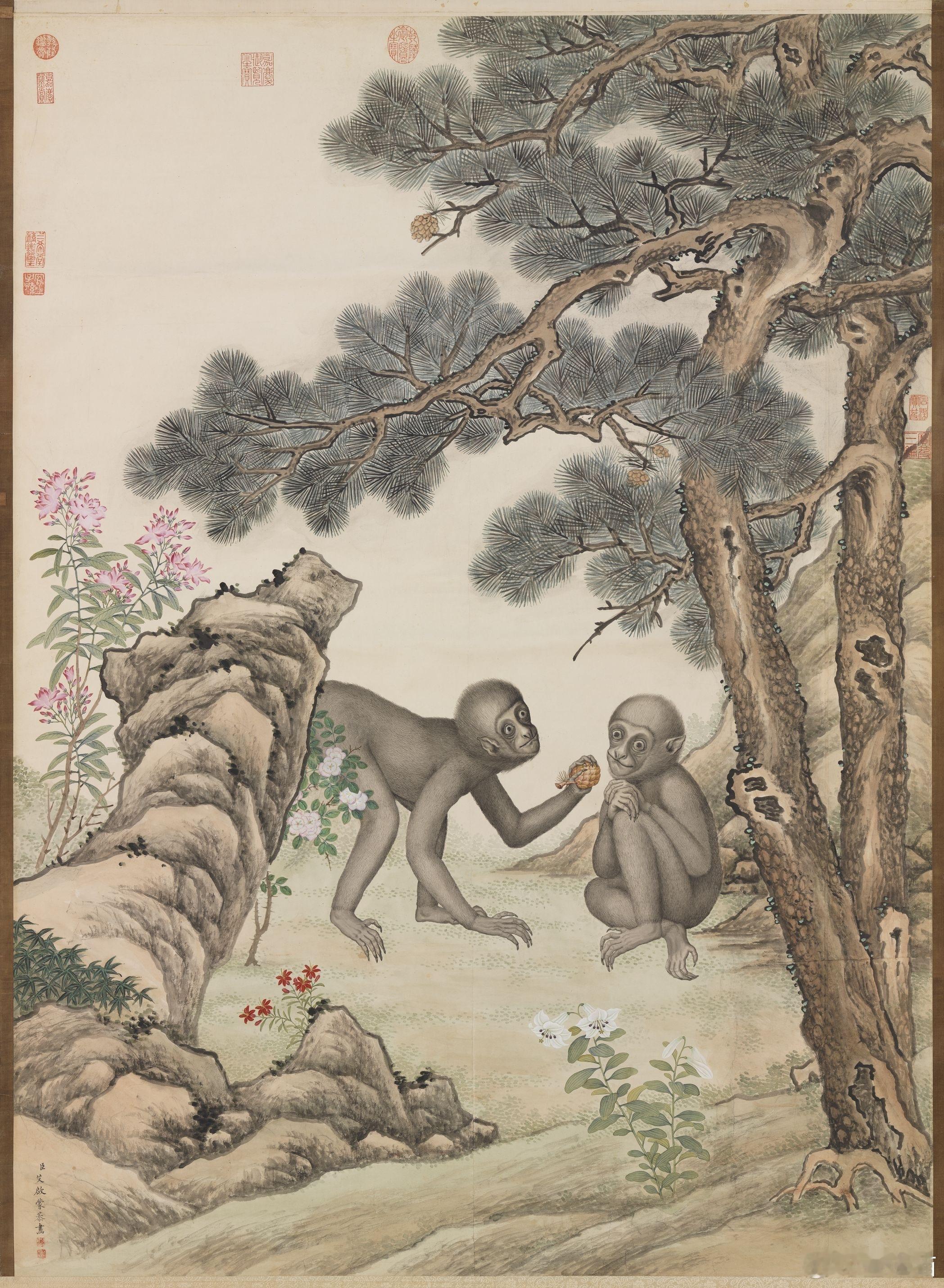 双猿图，台北故宫博物院/藏 ​​​
