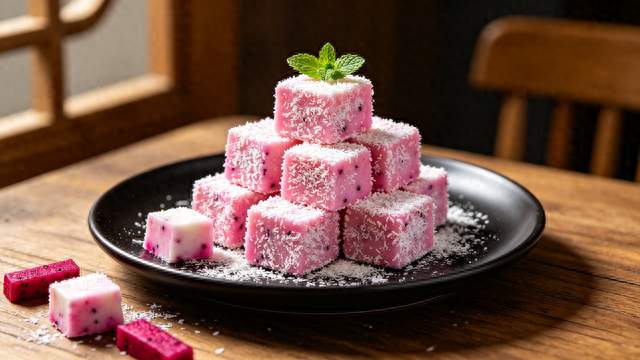 网红"火龙果牛奶小方"在家做，4种食材成本几块钱，粉嫩Q弹