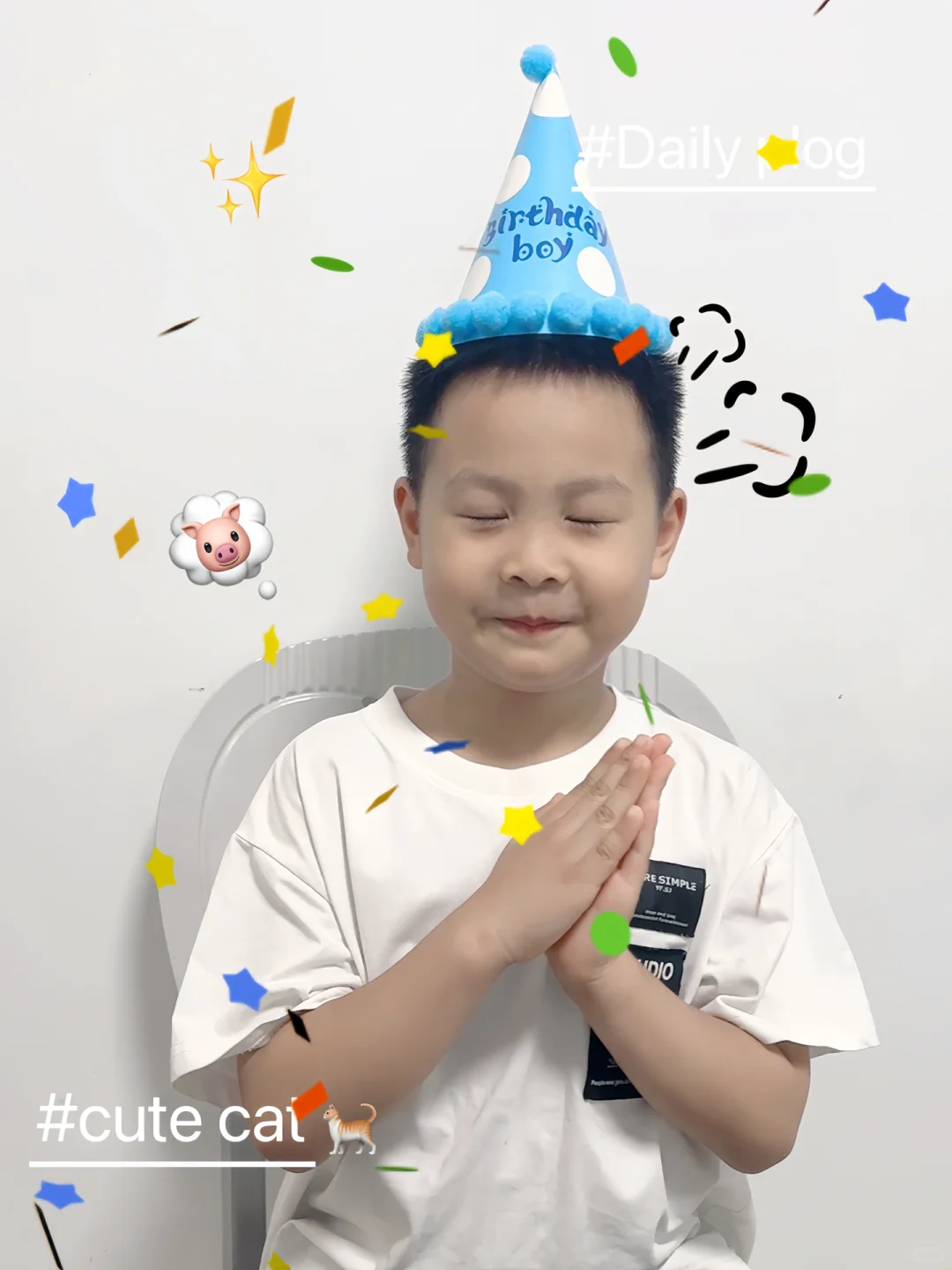 许愿：被快乐追着跑 生日文案请查收✌🏻