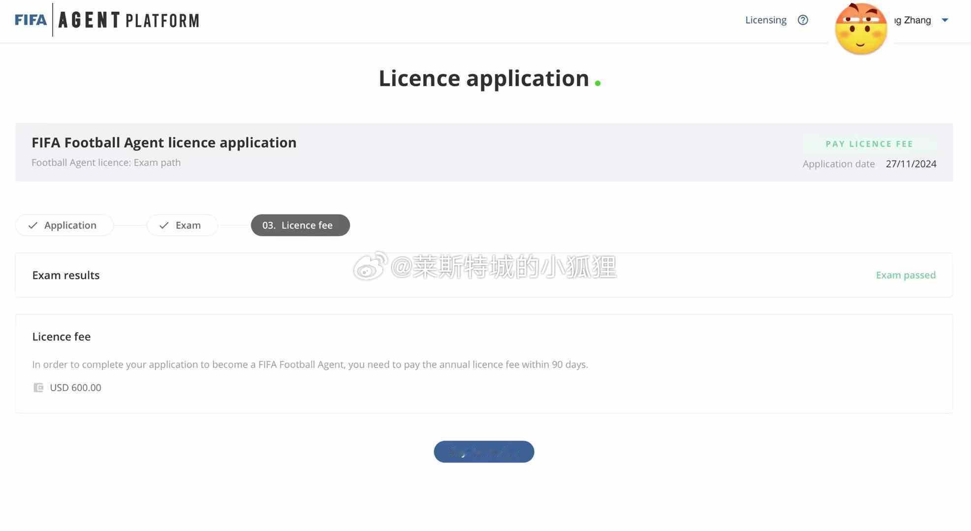国际足联经纪人资格证✅ 继续为中国足球努力💪 