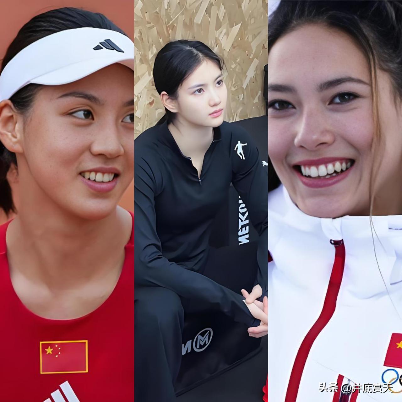 中国整个体坛最漂亮的女运动员，如果评选的话，现役中前三名都有谁？
答案是，
第三