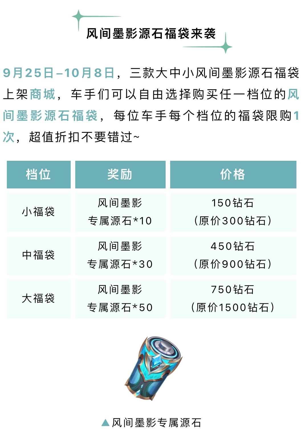 qq飞车手游[超话] 风间墨影系列皮肤上线了，大家都考虑入手不？这个风格和主题都
