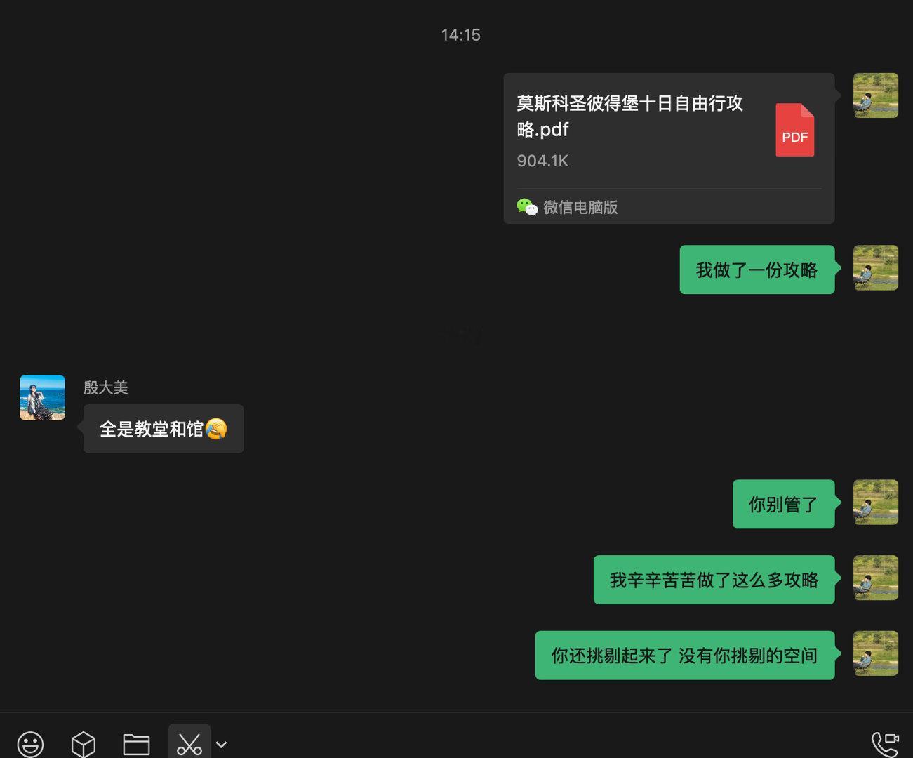 当你耗尽心力查找各种网页各种信息订好了所有必要的交通酒店门票甚至讲解，甚至还做了