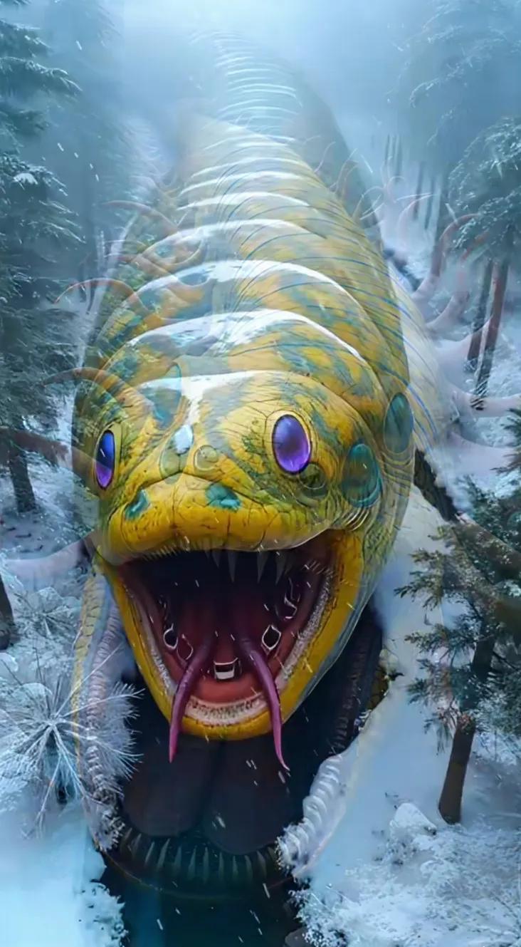 雪中巨兽现，天地为之惊。静待奇观 冬季守望雪