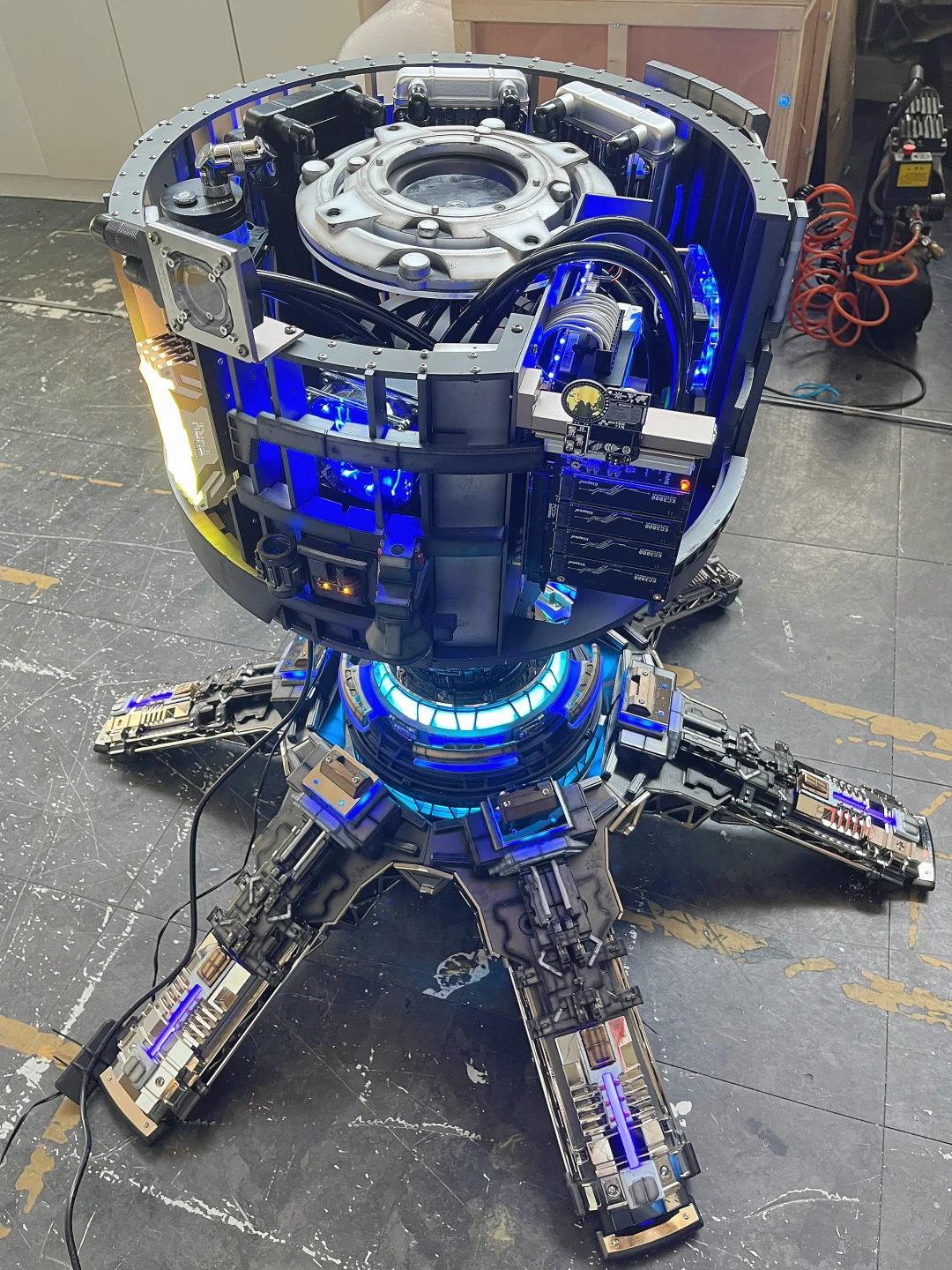行星发动机启动🔛｜分体式水冷电脑主机🛰️