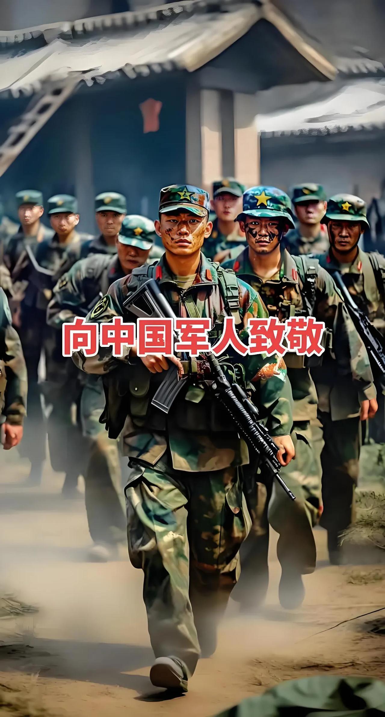 ​​八一军旗红 | 致敬最可爱的人：岁月静好，因你负重前行​​。
八月的风里，有