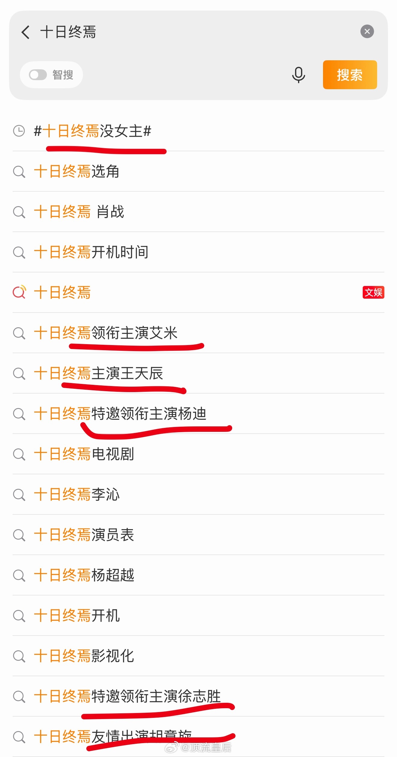 十日终焉已经开启了一场主演头衔大战 